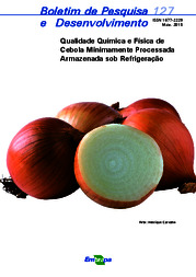 Thumbnail de Qualidade química e física de cebola minimamente processada armazenada sob refrigeração.