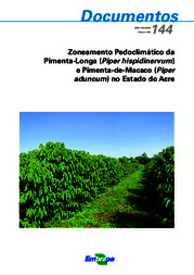 Thumbnail de Zoneamento pedoclimático da Pimenta-longa (Piper hispidinervum) e Pimenta-de-macaco (Piper aduncum) no Estado do Acre.