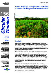 Thumbnail de Cultivo de Ora-pro-nóbis (Pereskia) em plantio adensado sob manejo de colheitas sucessivas.