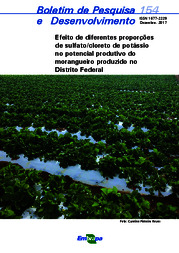 Thumbnail de Efeito de diferentes proporções de sulfato/cloreto de potássio no potencial produtivo do morangueiro produzido no Distrito Federal.