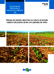 Thumbnail de Manejo de plantas daninhas na cultura do tomate rasteiro sob plantio direto com palhada de milho.