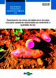 Thumbnail de Desempenho de clones de batata-doce de polpa roxa para caracteres relacionados ao rendimento e qualidade de raiz.