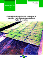 Thumbnail de Recomendações técnicas para utilização de bandejas multicelulares na produção de mudas de hortaliças.