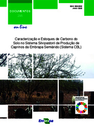 Thumbnail de Caracterização e estoques de carbono do solo no Sistema Silvipastoril de produção de caprinos da Embrapa Semiárido (Sistema CBL).