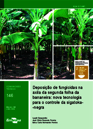 Thumbnail de Deposição de fungicidas na axila da segunda folha da bananeira: nova tecnologia para o controle da Sigatoka-Negra.