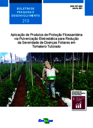 Thumbnail de Aplicação de produtos de proteção fitossanitária via pulverização eletrostática para redução da severidade de doenças foliares em tomateiro tutorado.
