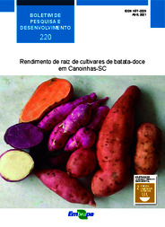 Thumbnail de Rendimento de raiz de cultivares de batata-doce em Canoinhas-SC.