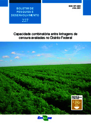 Thumbnail de Capacidade combinatória entre linhagens de cenoura avaliadas no Distrito Federal.