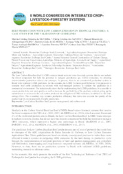 Thumbnail de Beef production with low carbon emission in Tropical pastures: a case study for the validation of guidelines.