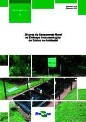 Thumbnail de 20 anos do saneamento rural na Embrapa Instrumentação: do básico ao ambiental.