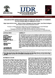 Thumbnail de Collaborative governance in the context of the covid-19 pandemic on the Brazil-Bolivia border in 2020.