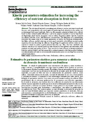 Thumbnail de Kinetic parameters estimation for increasing the efficiency of nutrient absorption in fruit trees.