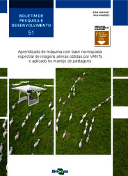 Thumbnail de Aprendizado de máquina com base na resposta espectral de imagens aéreas obtidas por VANTs e aplicado no manejo de pastagens.