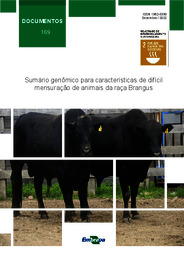 Thumbnail de Sumário genômico para características de difícil mensuração de animais da raça Brangus : setembro de 2022.