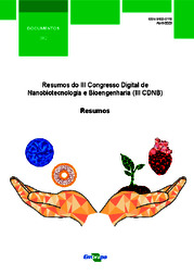 Thumbnail de Resumos do III Congresso Digital de Nanobiotecnologia e Bioengenharia (III CDNB).