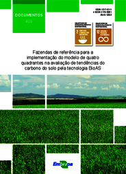 Thumbnail de Fazendas de referência para a implementação do modelo de quatro quadrantes na avaliação de tendências do carbono do solo pela tecnologia BioAS.