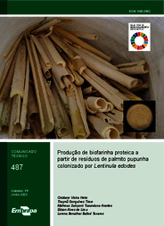 Thumbnail de Produção de biofarinha proteica a partir de resíduos de palmito pupunha colonizado por Lentinula edodes.