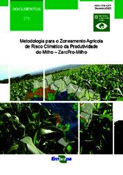 Thumbnail de Metodologia para o Zoneamento Agrícola de Risco Climático da produtividade do milho: ZarcPro-Milho.