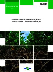Thumbnail de Diretrizes Técnicas para Certificação Soja Baixo Carbono – Primeira Aproximação.