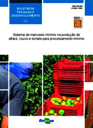 Thumbnail de Sistema de manuseio mínimo na produção de alface, couve e tomate para processamento mínimo.