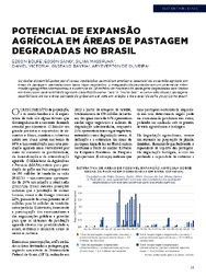 Thumbnail de Potencial de expansão agrícola em áreas de pastagem degradadas no Brasil.