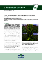 Thumbnail de Como escolher plantas de cobertura para coabitar em vinhedos.