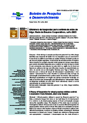 Thumbnail de Eficiência de fungicidas para controle de oídio do trigo: Rede de Ensaios Cooperativos, safra 2023.