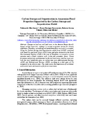 Thumbnail de Carbon storage and sequestration in amazonian rural properties supported by the carbon storage and sequestration model.