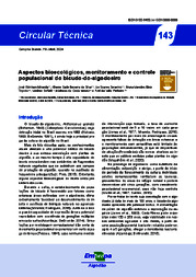 Thumbnail de Aspectos bioecológicos, monitoramento e controle populacional do bicudo-do-algodoeiro.