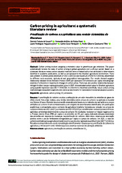 Thumbnail de Carbon pricing in agriculture: a systematic literature review.