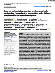 Thumbnail de Land use and regulating ecosystem services scenarios for the Brazilian Pantanal and its surroundings under different storylines of future regional development.