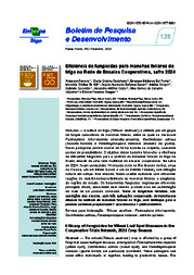 Thumbnail de Eficiência de fungicidas para manchas foliares do trigo na Rede de Ensaios Cooperativos, safra 2024.