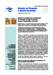 Thumbnail de Eficiência de fungicidas no tratamento de sementes do trigo na Rede de Ensaios Cooperativos, safra 2024.