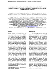 Thumbnail de Avaliações químicas, físicas e microbiológicas de um composto de lixo urbano proveniente do serviço de limpeza urbana do Distrito Federal (SLUDF) para uso agrícola.