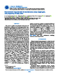 Thumbnail de Macromineral requirements for maintenance, body weight gain, and pregnancy of dairy cows.
