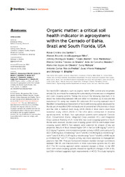 Thumbnail de Organic matter: a critical soil health indicator in agrosystems within the Cerrado of Bahia, Brazil and South Florida, USA.