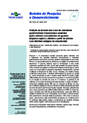 Thumbnail de Inibição da eclosão dos ovos do nematoide gastrintestinal Haemonchus contortus pelos extratos concentrados do guandu (Cajanus cajan L.) obtidos a partir de plantas com distintos estágios de crescimento.