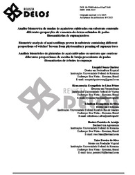 Thumbnail de Analise biometrica de mudas de açaizeiros cultivadas em substrato contendo diferentes proporções de vassoura-de-bruxa oriundos de podas fitossanitárias de cupuaçuzeiros.