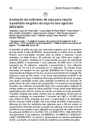 Thumbnail de Avaliação de cultivares de soja para reação à podridão de grãos da soja no ano agrícola 2023/2024.
