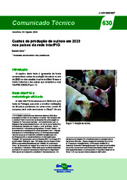Thumbnail de Custos de produção de suínos em 2023 nos países da rede InterPIG.