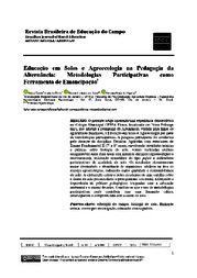 Thumbnail de Educação em solos e Agroecologia na pedagogia da alternânica: metodologias participativas como ferramenta de emancipação.