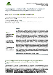 Thumbnail de How do agtechs contribute to the digitalization of agriculture?: Insights from the Techstart Agro Digital acceleration program.