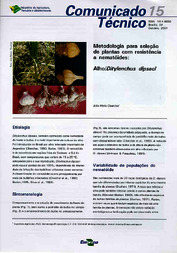 Thumbnail de Metodologia para seleção de plantas com resistência a nematóides: alho/Ditylenchus dipsaci.