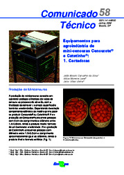 Thumbnail de Equipamentos para agroindústria de minicenouras Cenourete e Catetinho: cortadora.
