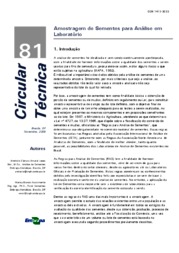 Thumbnail de Amostragem de sementes para análise em laboratório.