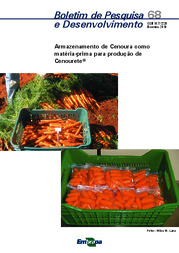 Thumbnail de Armazenamento de cenoura como matéria-prima para produção de Cenourete.