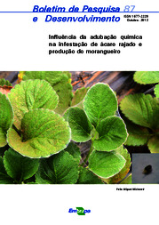 Thumbnail de Influência da adubação química na infestação de ácaro rajado e produção do morangueiro.