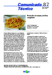 Thumbnail de Produção de batata pré-frita congelada.