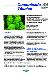 Thumbnail de Métodos de avaliação do florescimento precoce e identificação de fontes de tolerância ao calor em cultivares de alface do grupo varietal.