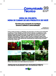 Thumbnail de Hora da colheita: hora de cuidar do seu produto e de você - carrinho para transporte de hortaliças durante a colheita e comercialização.